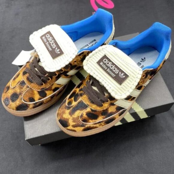 Wales Bonner Adidas Leopard Print Women's Sneakers Sz 7 1/2. TOO CUTE! - Picture 3 of 7